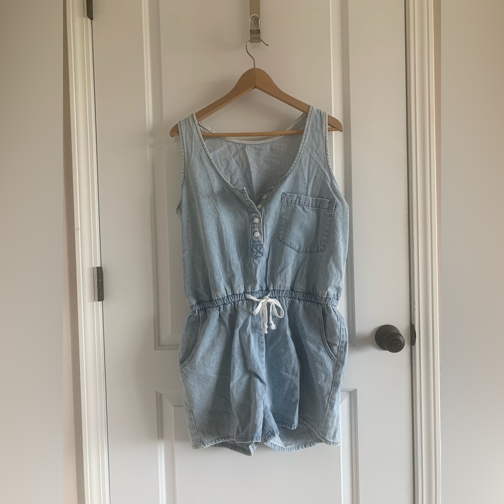 Denim Romper / NWOT / $15